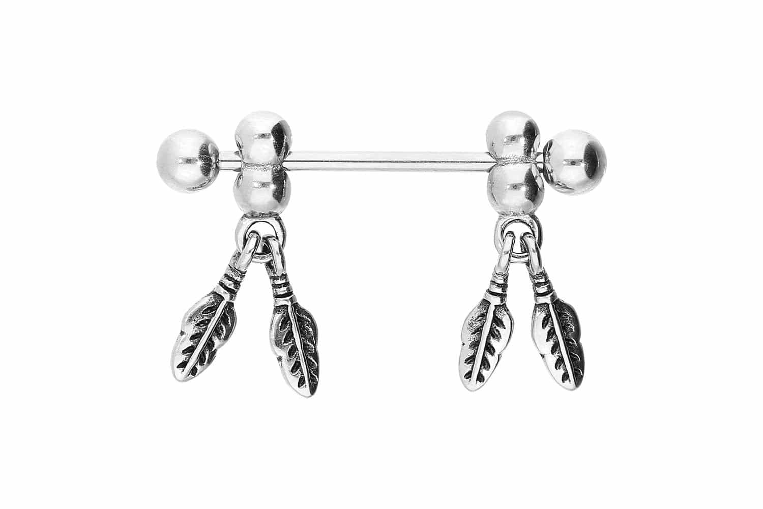 Chirurgenstahl Nippelpiercing FEDERN ++SALE++